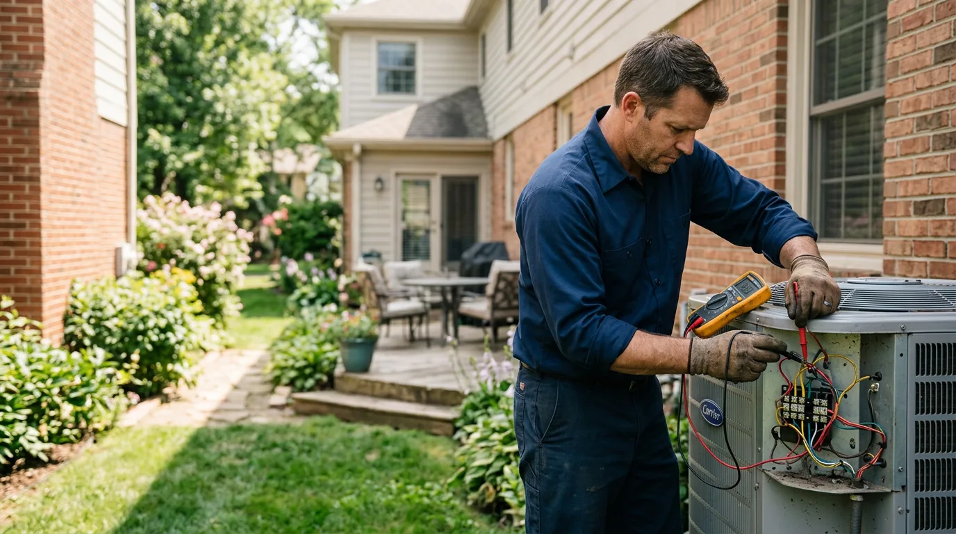 HVAC technician working near Saddle River, NJ